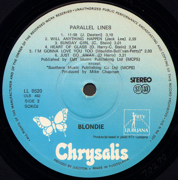 Blondie - Parallel Lines (LP, Album)