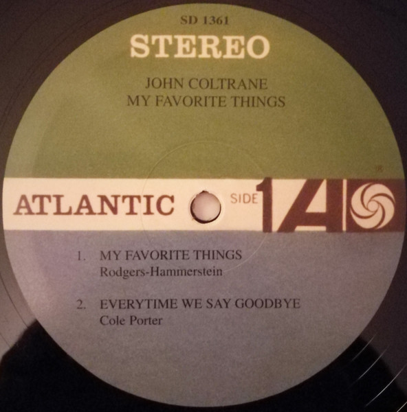 John Coltrane - My Favorite Things (LP, Album, RE)