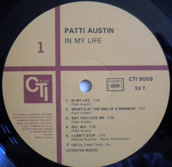 Patti Austin - In My Life (LP, Album)