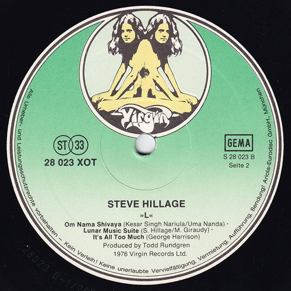 Steve Hillage - L (LP, Album)