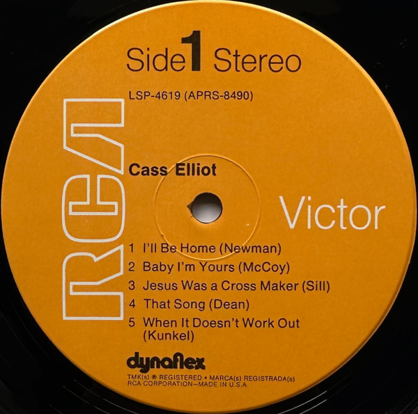 Cass Elliot - Cass Elliot (LP, Album, Gat)