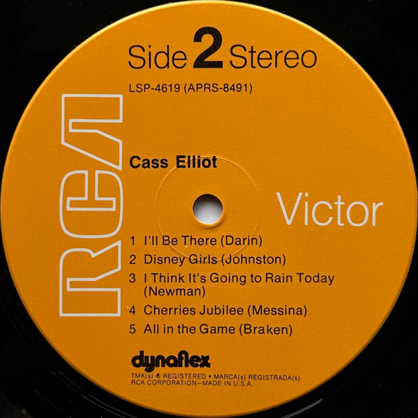 Cass Elliot - Cass Elliot (LP, Album, Gat)