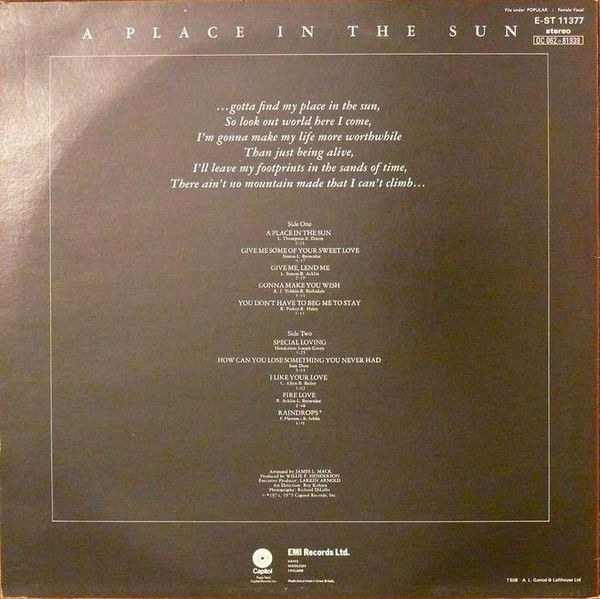 Barbara Acklin - A Place In The Sun (LP)