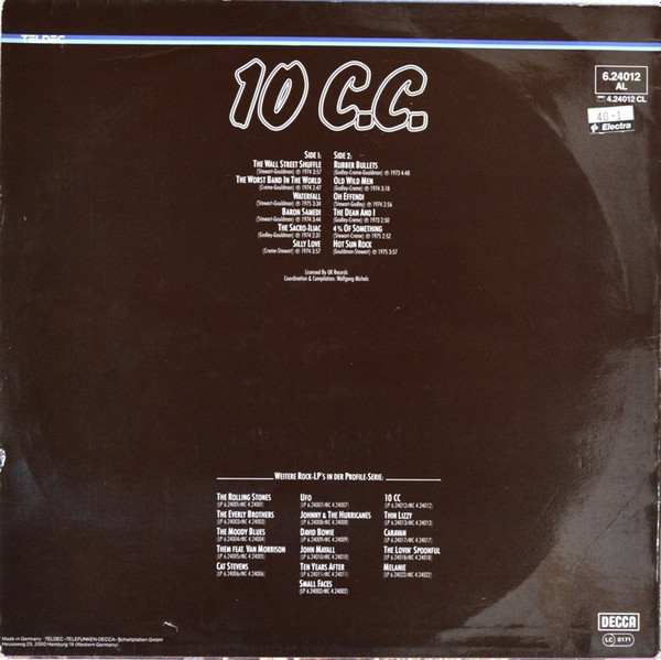 10 C.C.* - 10 C.C. (LP, Comp)