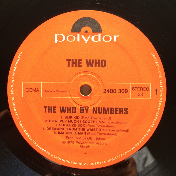 The Who - The Who By Numbers (LP, Album)