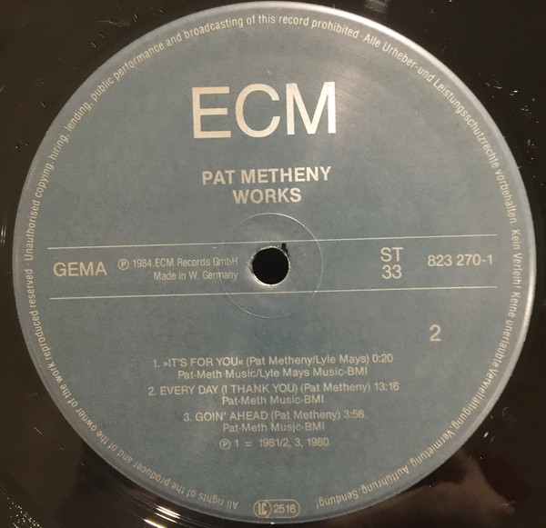 Pat Metheny - Works (LP, Comp)