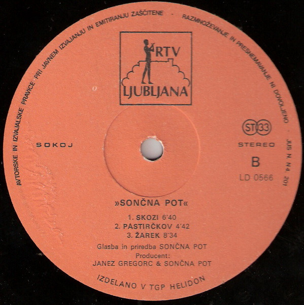 Sončna Pot - Sončna Pot (LP, Album)