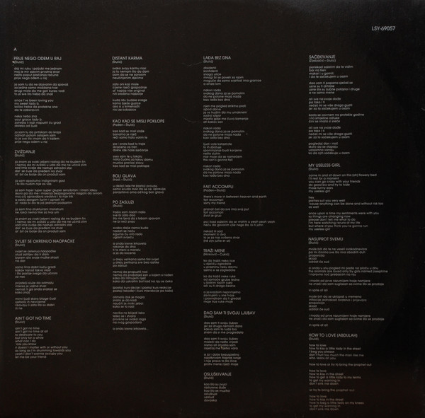 Branimir Štulić - Balkanska Rapsodija (2xLP, Album)