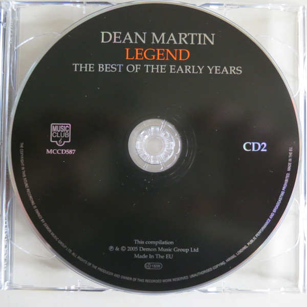 Dean Martin - Legend The Best Of The Early Years (2xCD, Comp)