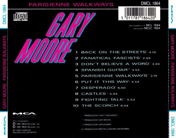 Gary Moore - Parisienne Walkways (CD, Comp)