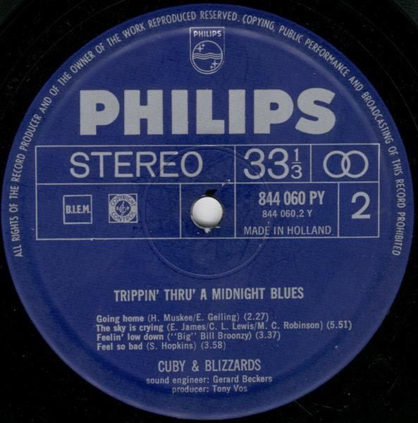 Cuby+Blizzards* - Trippin' Thru' A Midnight Blues (LP, Album, Gat)
