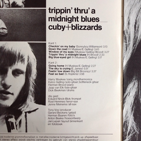 Cuby+Blizzards* - Trippin' Thru' A Midnight Blues (LP, Album, Gat)