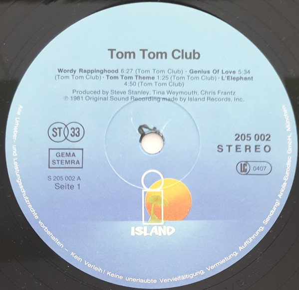 Tom Tom Club - Tom Tom Club (LP, Album)