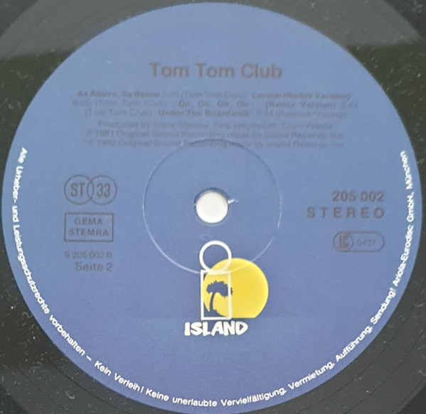 Tom Tom Club - Tom Tom Club (LP, Album)