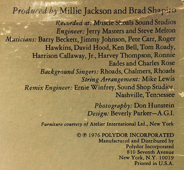 Millie Jackson - Free And In Love (LP, Album, 6 -)