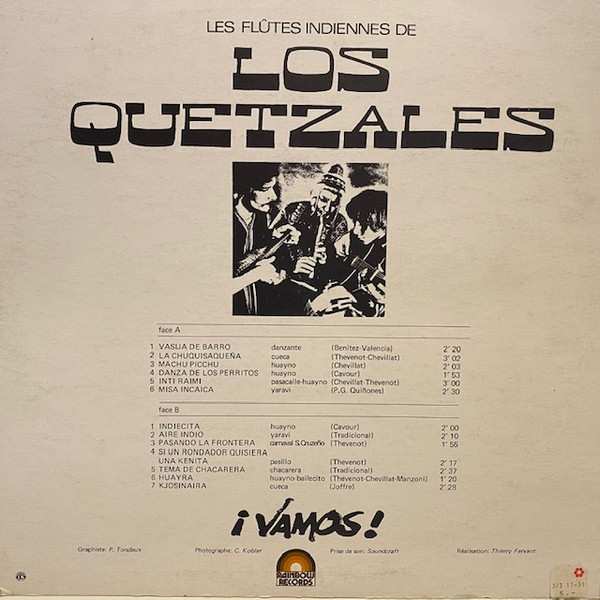 Los Quetzales - ¡Vamos! (LP, Album, RE)