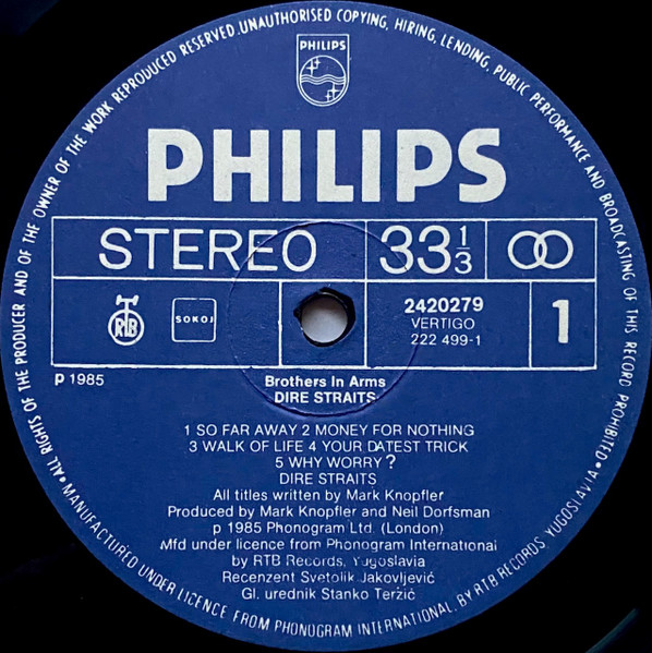 Dire Straits - Brothers In Arms (LP, Album)