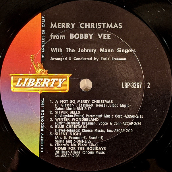 Bobby Vee - Merry Christmas From Bobby Vee (LP, Album, Mono)