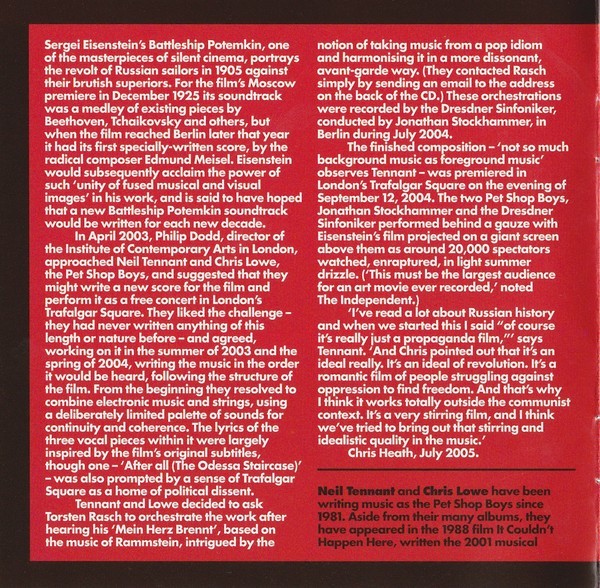 Tennant / Lowe - Battleship Potemkin (CD, Album, Copy Prot.)