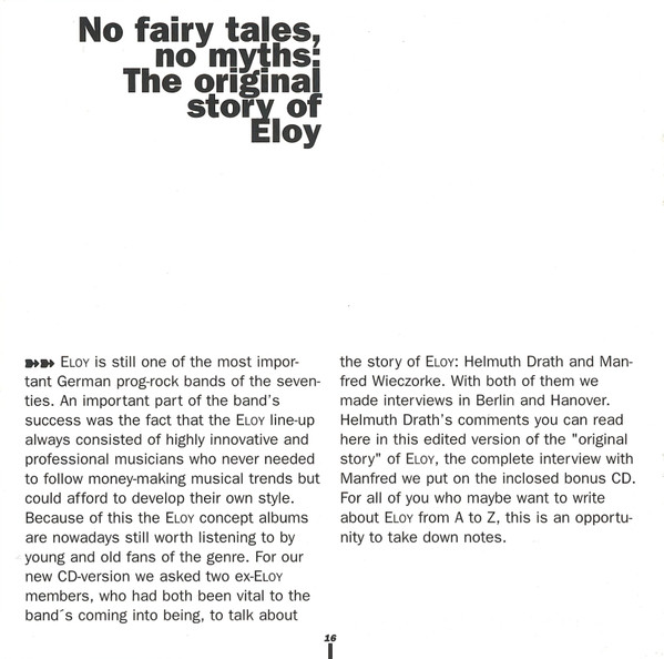 Eloy - Eloy (RE, Dig + CD, Album + CD, Single)