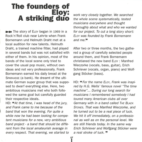 Eloy - Eloy (RE, Dig + CD, Album + CD, Single)