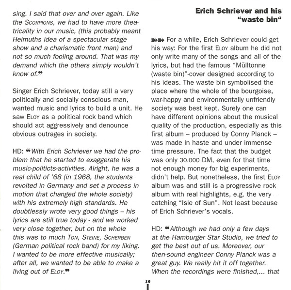 Eloy - Eloy (RE, Dig + CD, Album + CD, Single)