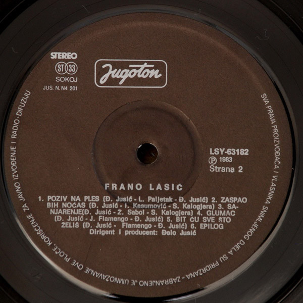 Frano Lasić - Frano Lasić (LP, Album)