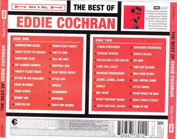 Eddie Cochran - The Best Of Eddie Cochran (2xCD, Comp, Copy Prot., RM)