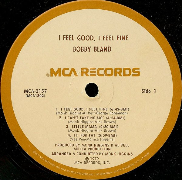 Bobby Bland - I Feel Good, I Feel Fine (LP, Album)