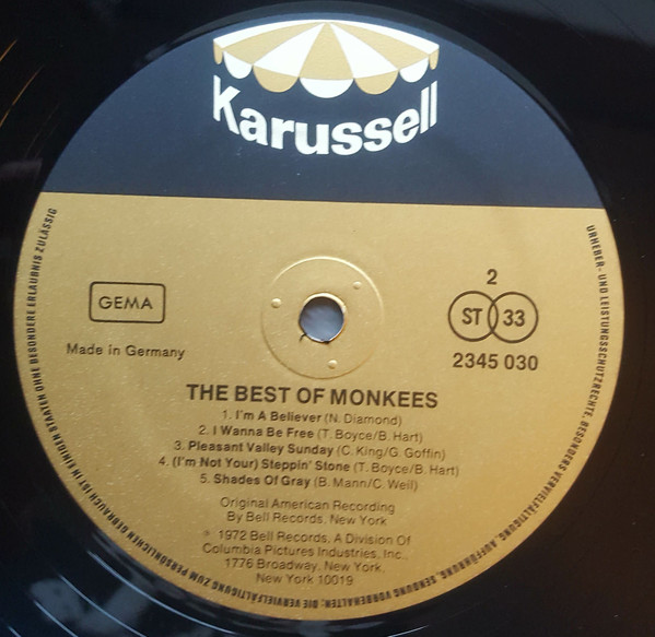 The Monkees - The Best Of The Monkees (LP, Album, Comp)