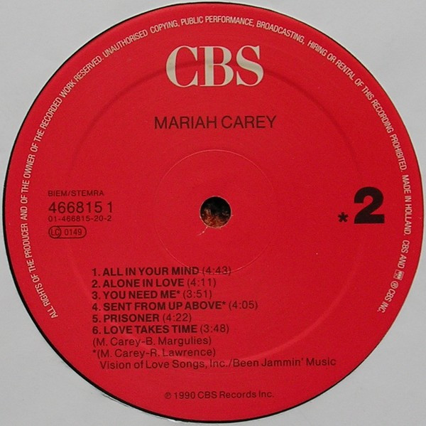 Mariah Carey - Mariah Carey (LP, Album)