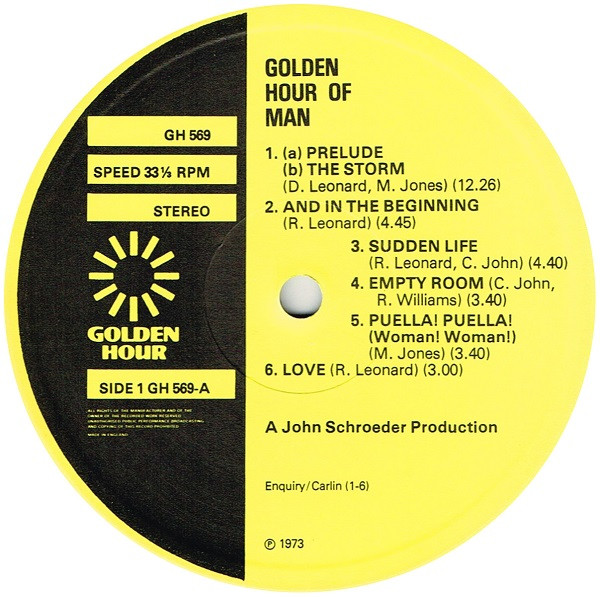 Man - Golden Hour Of Man (LP, Comp)
