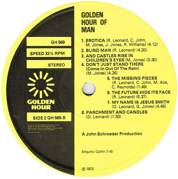Man - Golden Hour Of Man (LP, Comp)