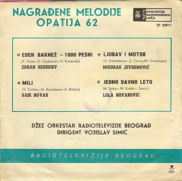 Various - Opatija 62 - Nagrađene Melodije (7