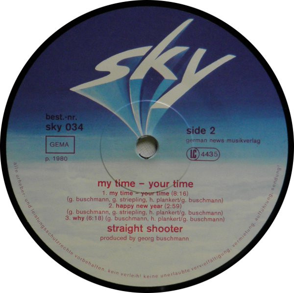 Straight Shooter - My Time - Your Time (LP, Album)