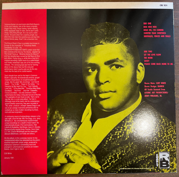 Solomon Burke - From The Heart (LP, Album)