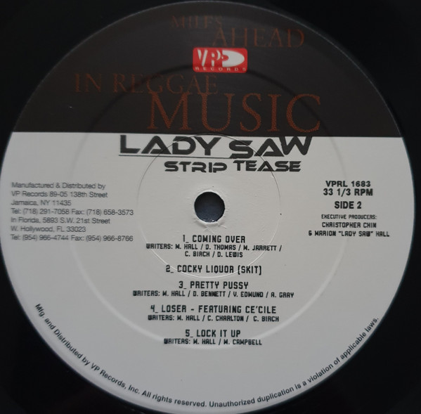 Lady Saw - Strip Tease (2xLP, Album)