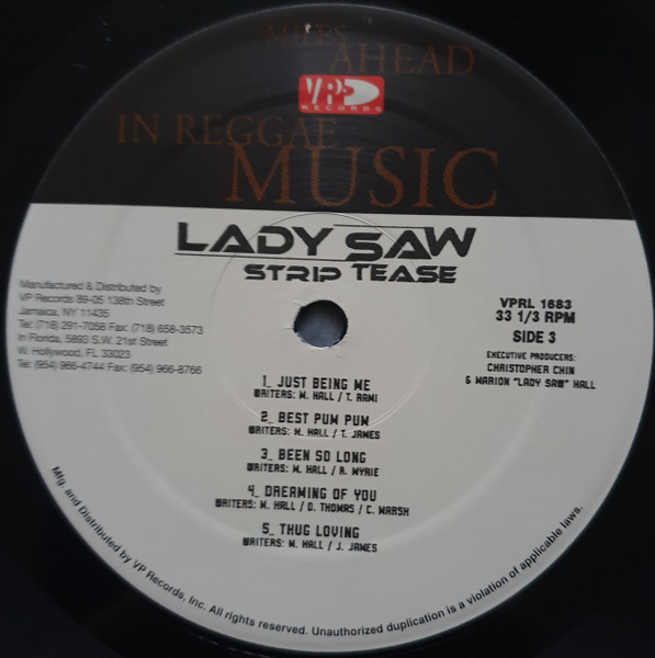 Lady Saw - Strip Tease (2xLP, Album)