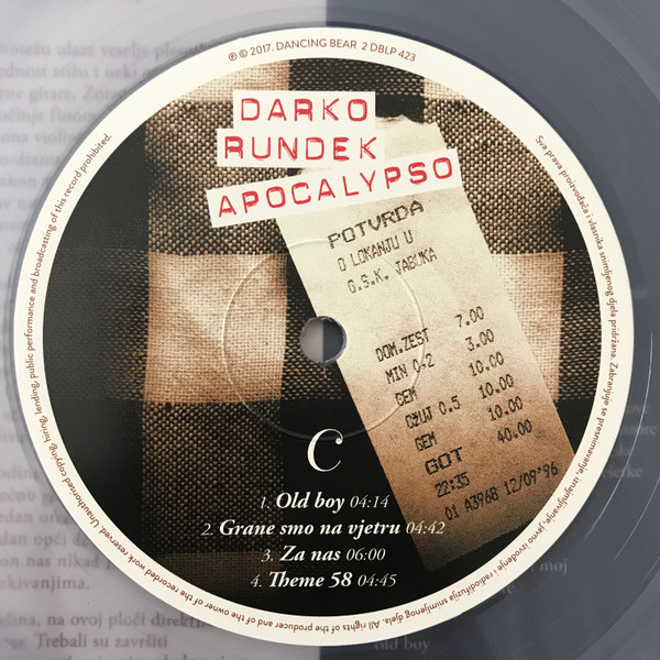Darko Rundek - ApoCalypso (2xLP, Comp, RE, RM, S/Edition, Gat)