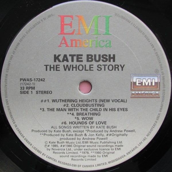 Kate Bush - The Whole Story (LP, Comp, Gat)