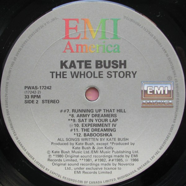 Kate Bush - The Whole Story (LP, Comp, Gat)