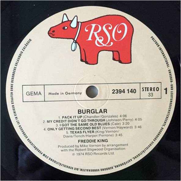Freddie King - Burglar (LP, Album)