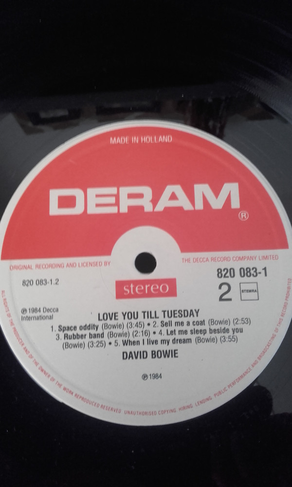 David Bowie - Love You Till Tuesday (LP, Comp)