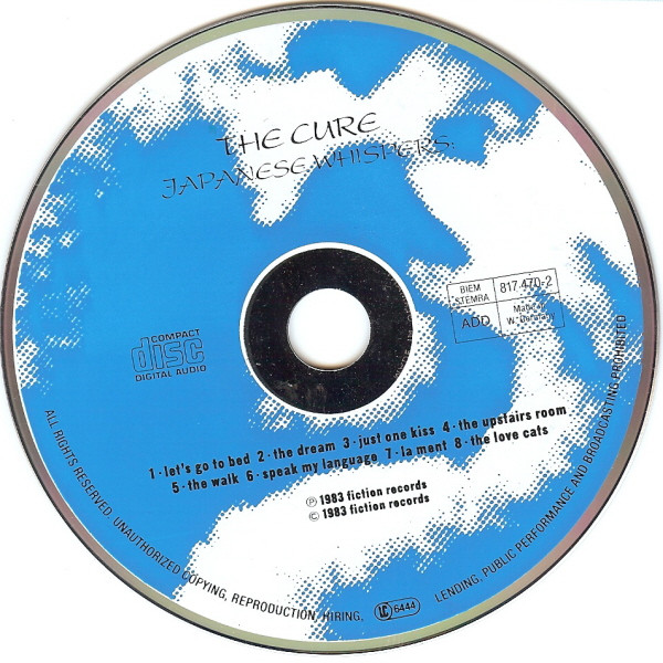 The Cure - Japanese Whispers (CD, Comp, RE)