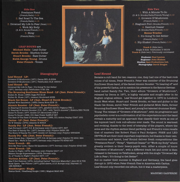 Leaf Hound - Growers Of Mushroom (LP, Album, Ltd, RE, Tra)