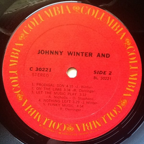 Johnny Winter And - Johnny Winter And (LP, Album)