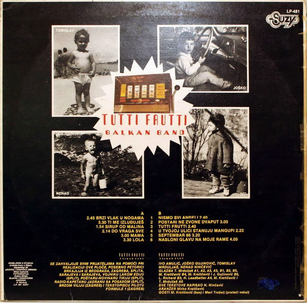 Tutti Frutti Balkan Band* - Brzi Vlak U Nogama (LP, Album)