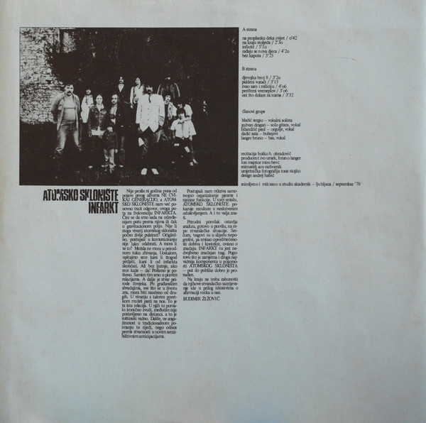 Atomsko SkloniÅ¡te - Infarkt (LP, Album)