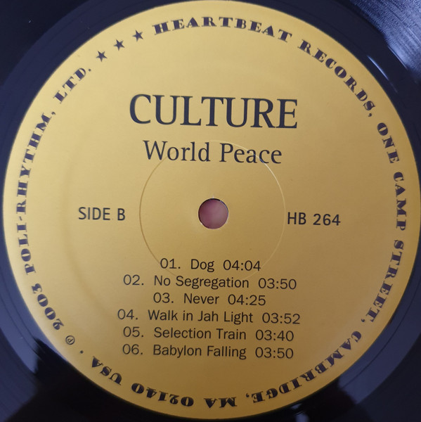 Culture - World Peace (LP, Album)