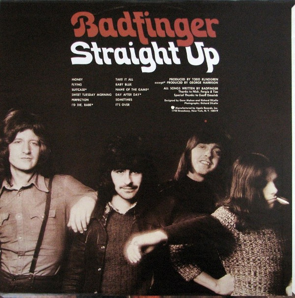 Badfinger - Straight Up (LP, Album, Los)